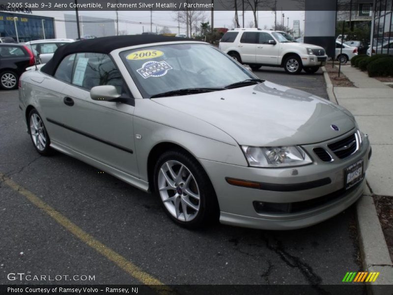 Parchment Silver Metallic / Parchment 2005 Saab 9-3 Aero Convertible
