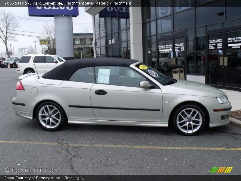 Parchment Silver Metallic / Parchment 2005 Saab 9-3 Aero Convertible