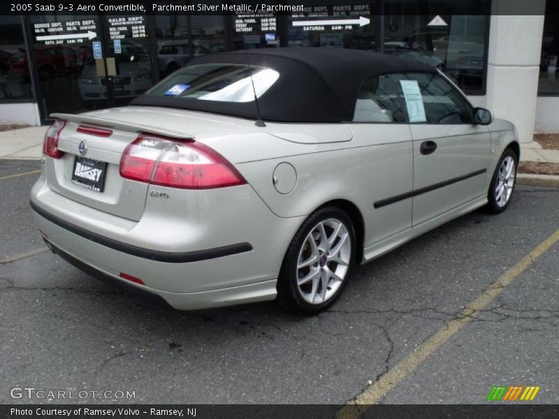 Parchment Silver Metallic / Parchment 2005 Saab 9-3 Aero Convertible