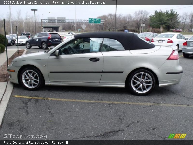 Parchment Silver Metallic / Parchment 2005 Saab 9-3 Aero Convertible