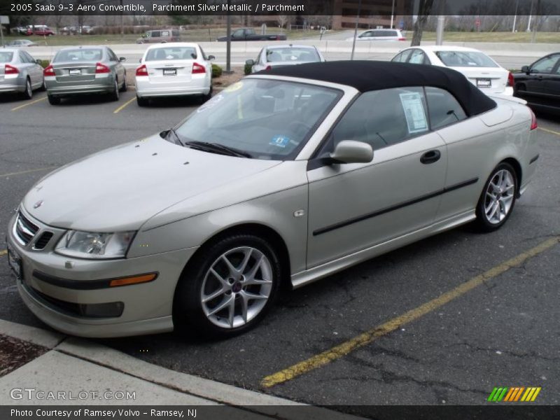 Parchment Silver Metallic / Parchment 2005 Saab 9-3 Aero Convertible