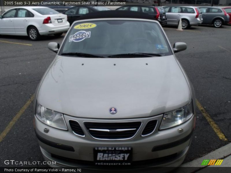 Parchment Silver Metallic / Parchment 2005 Saab 9-3 Aero Convertible