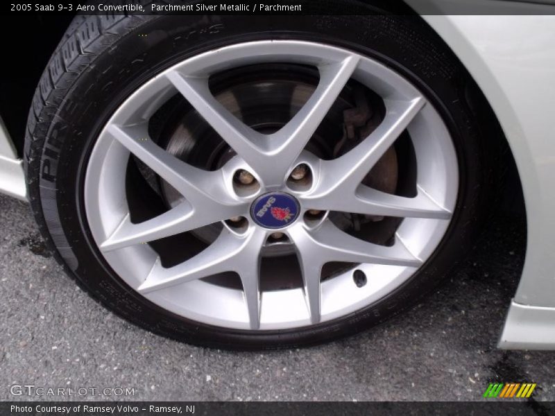 Parchment Silver Metallic / Parchment 2005 Saab 9-3 Aero Convertible