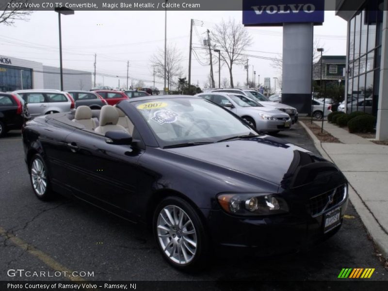 Magic Blue Metallic / Calcite Cream 2007 Volvo C70 T5 Convertible