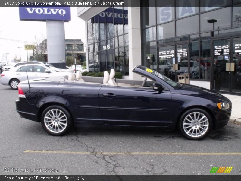 Magic Blue Metallic / Calcite Cream 2007 Volvo C70 T5 Convertible