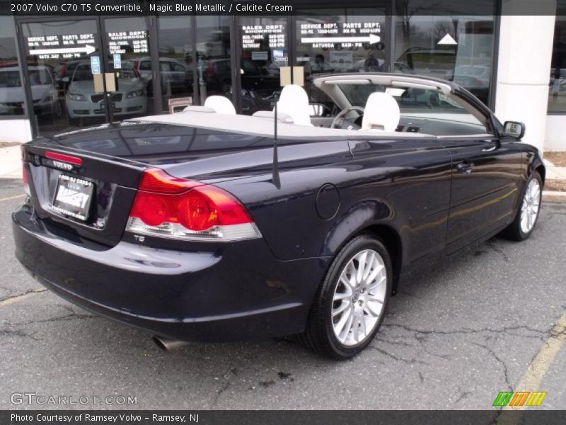 Magic Blue Metallic / Calcite Cream 2007 Volvo C70 T5 Convertible