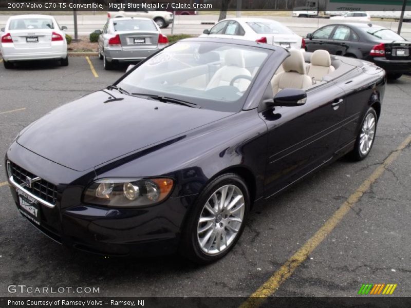 Magic Blue Metallic / Calcite Cream 2007 Volvo C70 T5 Convertible