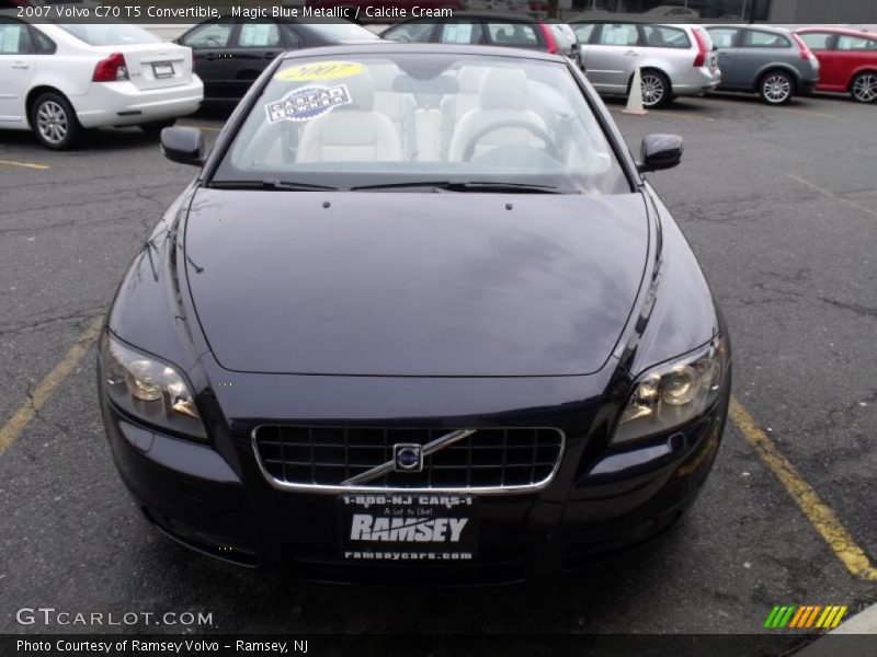 Magic Blue Metallic / Calcite Cream 2007 Volvo C70 T5 Convertible