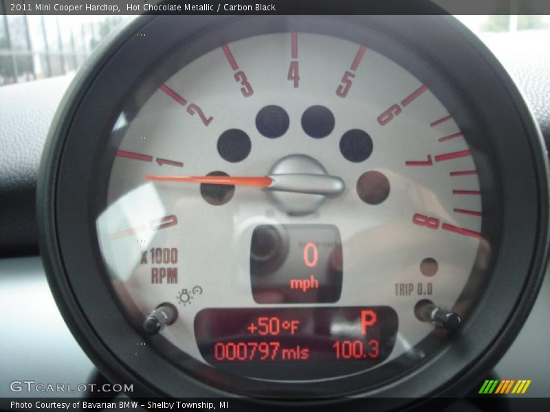 Hot Chocolate Metallic / Carbon Black 2011 Mini Cooper Hardtop