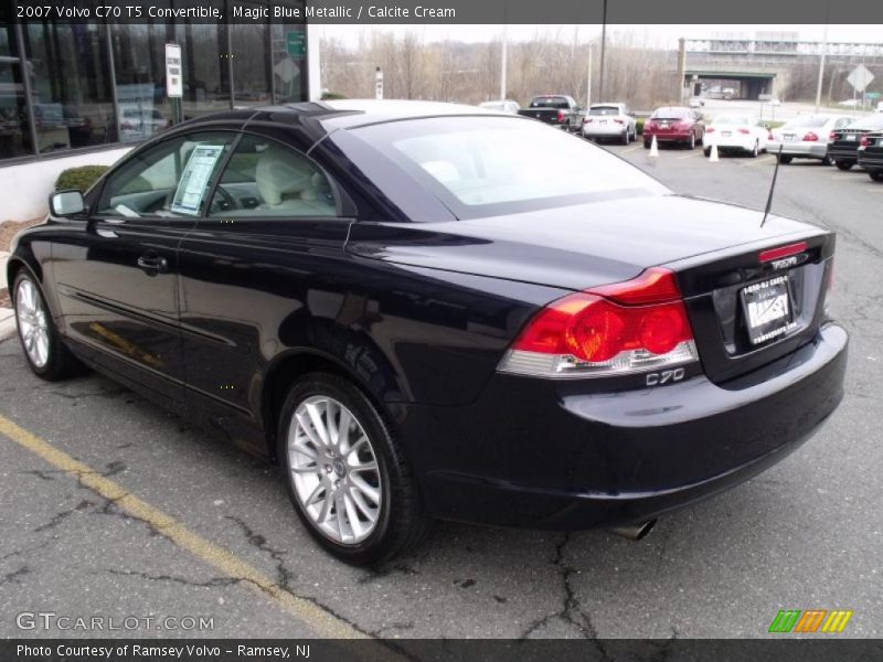 Magic Blue Metallic / Calcite Cream 2007 Volvo C70 T5 Convertible