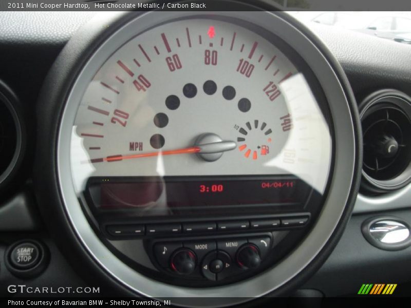Hot Chocolate Metallic / Carbon Black 2011 Mini Cooper Hardtop