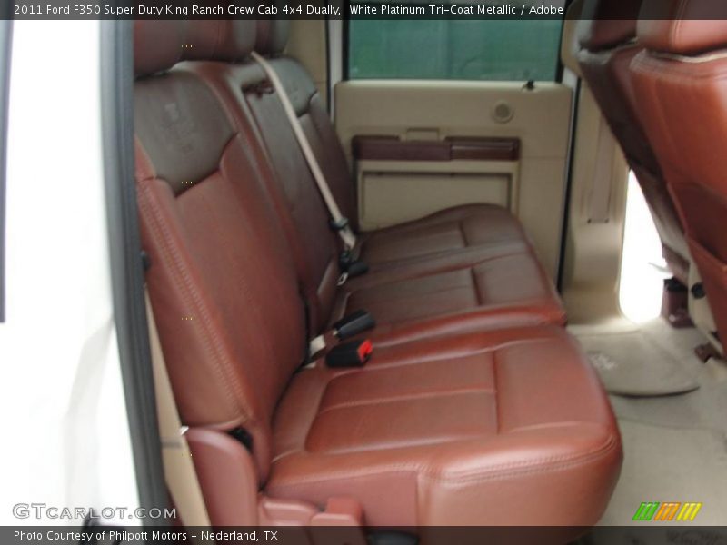 White Platinum Tri-Coat Metallic / Adobe 2011 Ford F350 Super Duty King Ranch Crew Cab 4x4 Dually