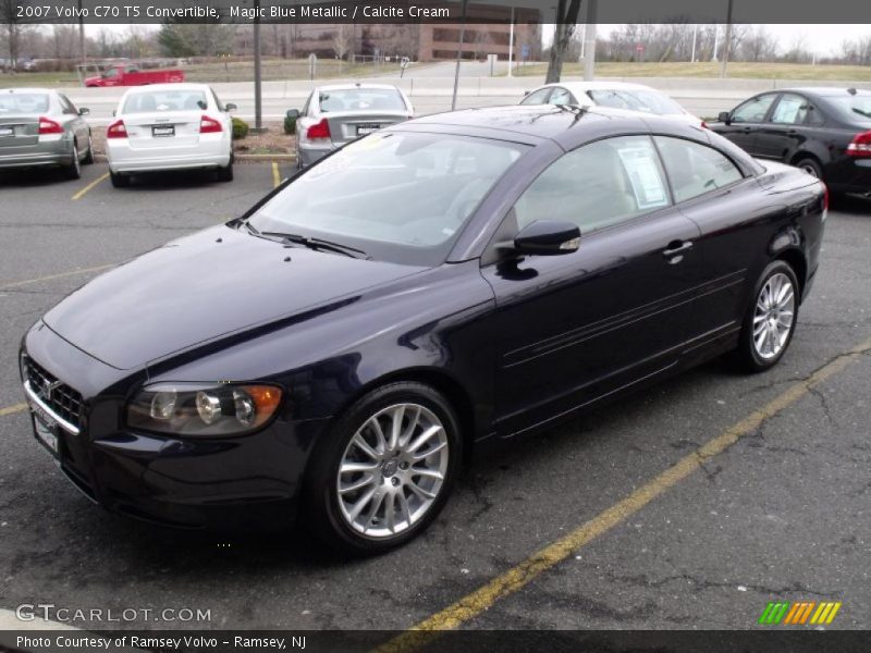 Magic Blue Metallic / Calcite Cream 2007 Volvo C70 T5 Convertible