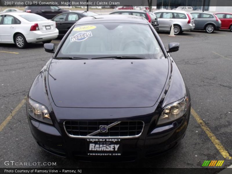 Magic Blue Metallic / Calcite Cream 2007 Volvo C70 T5 Convertible