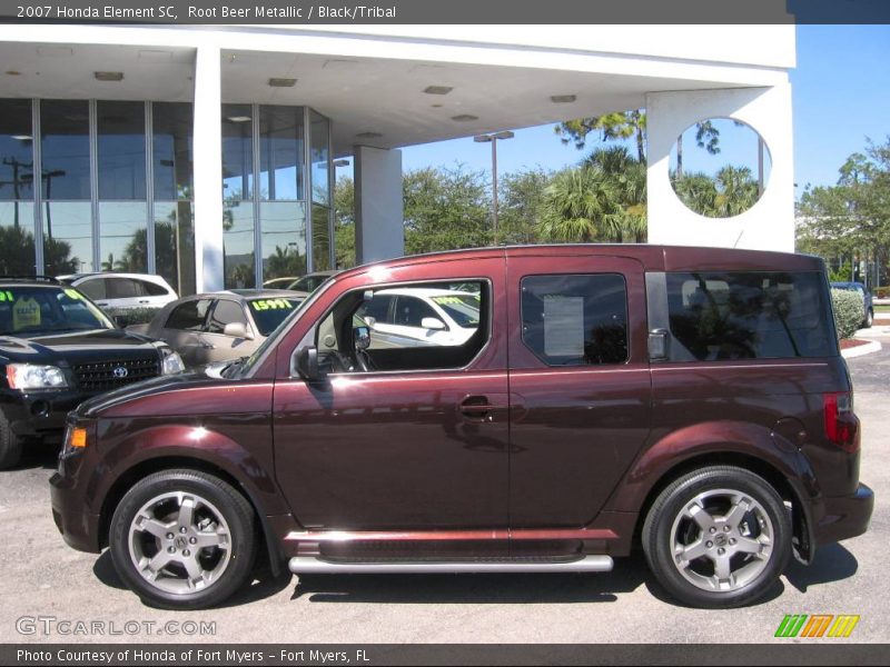 Root Beer Metallic / Black/Tribal 2007 Honda Element SC