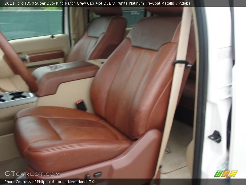  2011 F350 Super Duty King Ranch Crew Cab 4x4 Dually Adobe Interior