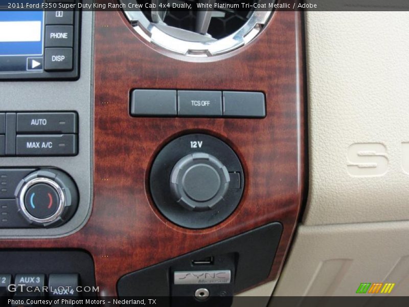 White Platinum Tri-Coat Metallic / Adobe 2011 Ford F350 Super Duty King Ranch Crew Cab 4x4 Dually