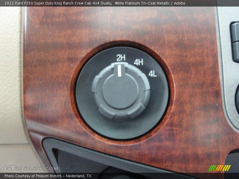 White Platinum Tri-Coat Metallic / Adobe 2011 Ford F350 Super Duty King Ranch Crew Cab 4x4 Dually