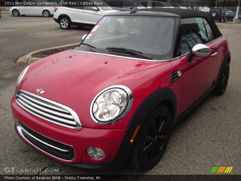 Chili Red / Carbon Black 2011 Mini Cooper Convertible