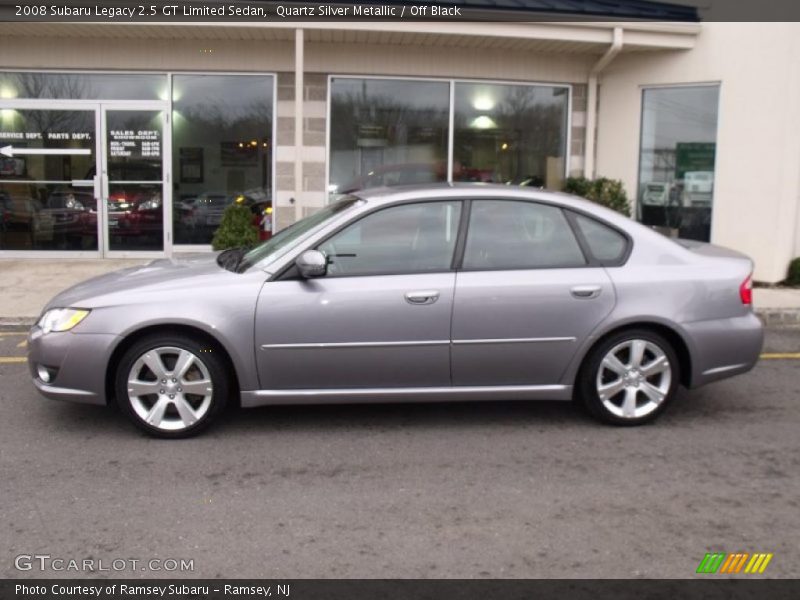Quartz Silver Metallic / Off Black 2008 Subaru Legacy 2.5 GT Limited Sedan