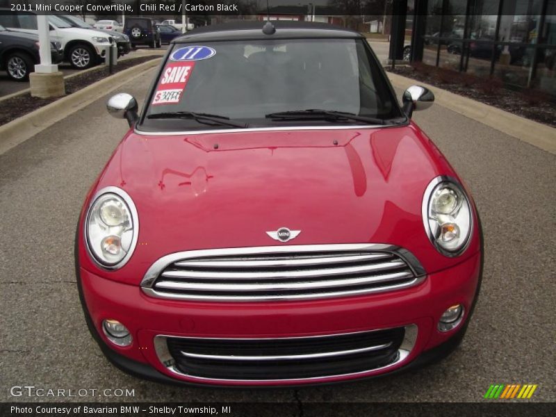 Chili Red / Carbon Black 2011 Mini Cooper Convertible