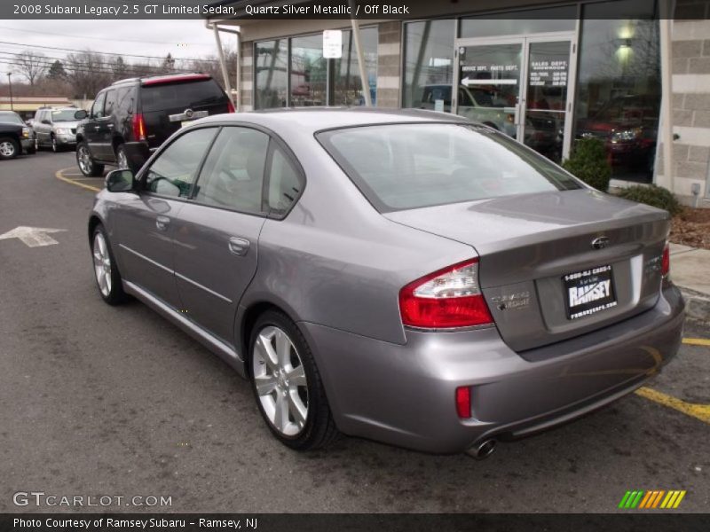 Quartz Silver Metallic / Off Black 2008 Subaru Legacy 2.5 GT Limited Sedan