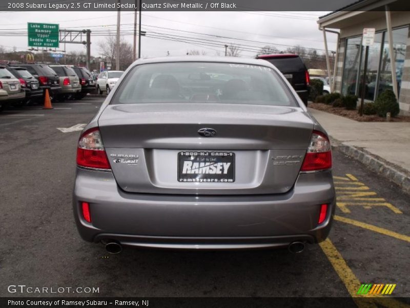 Quartz Silver Metallic / Off Black 2008 Subaru Legacy 2.5 GT Limited Sedan