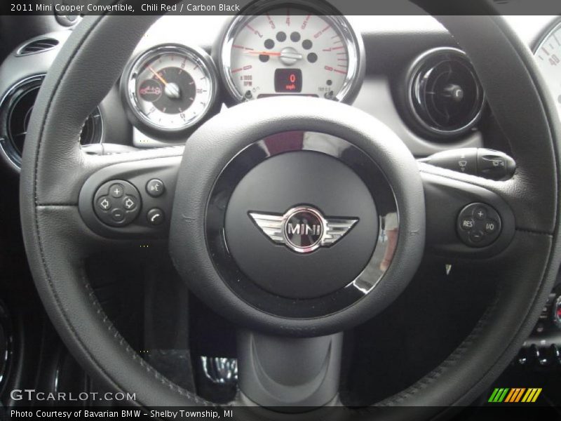 Chili Red / Carbon Black 2011 Mini Cooper Convertible