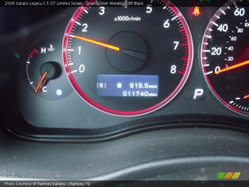 Quartz Silver Metallic / Off Black 2008 Subaru Legacy 2.5 GT Limited Sedan