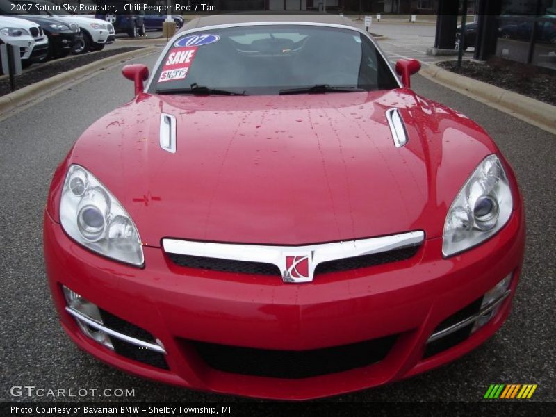 Chili Pepper Red / Tan 2007 Saturn Sky Roadster