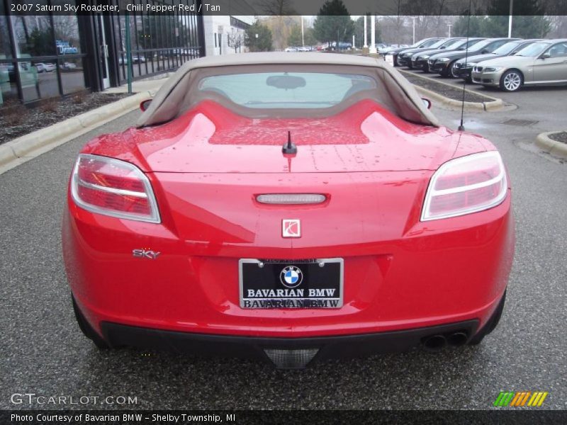 Chili Pepper Red / Tan 2007 Saturn Sky Roadster