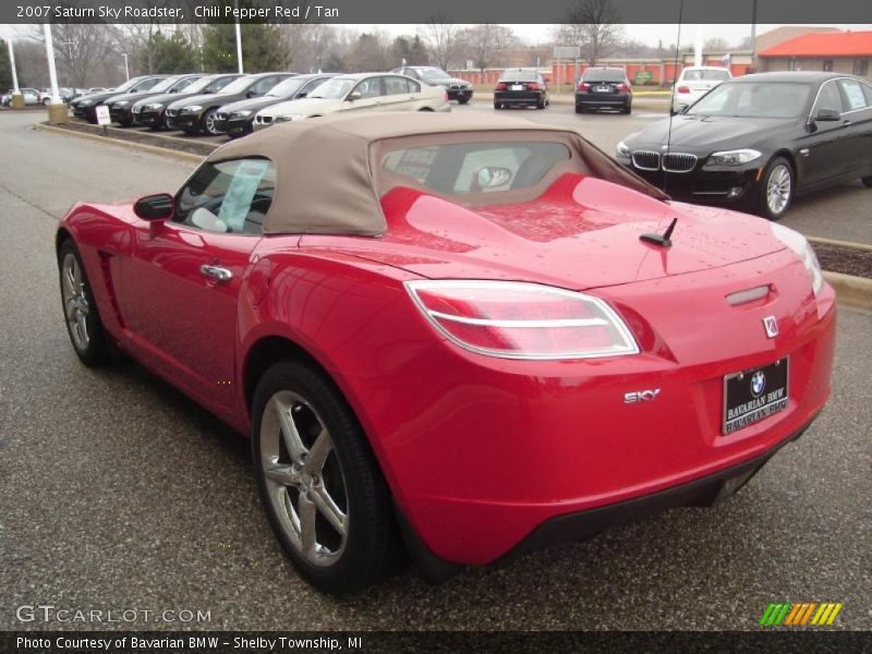 Chili Pepper Red / Tan 2007 Saturn Sky Roadster
