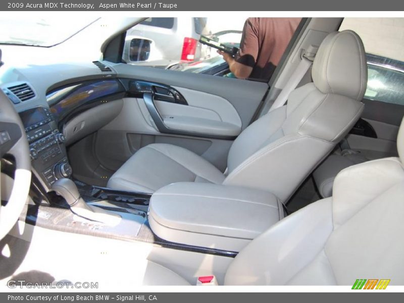 Aspen White Pearl / Taupe 2009 Acura MDX Technology