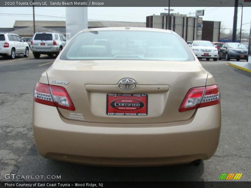 Sandy Beach Metallic / Bisque 2010 Toyota Camry LE