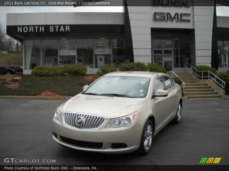 Gold Mist Metallic / Cocoa/Cashmere 2011 Buick LaCrosse CX