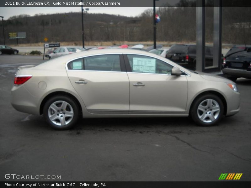 Gold Mist Metallic / Cocoa/Cashmere 2011 Buick LaCrosse CX