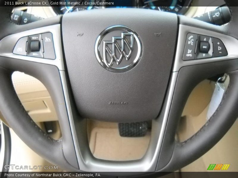 Gold Mist Metallic / Cocoa/Cashmere 2011 Buick LaCrosse CX