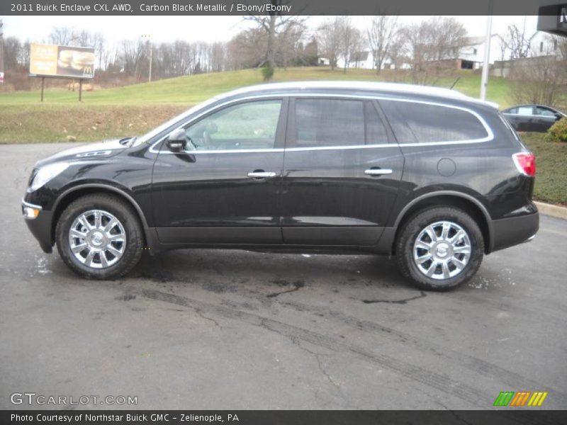 Carbon Black Metallic / Ebony/Ebony 2011 Buick Enclave CXL AWD