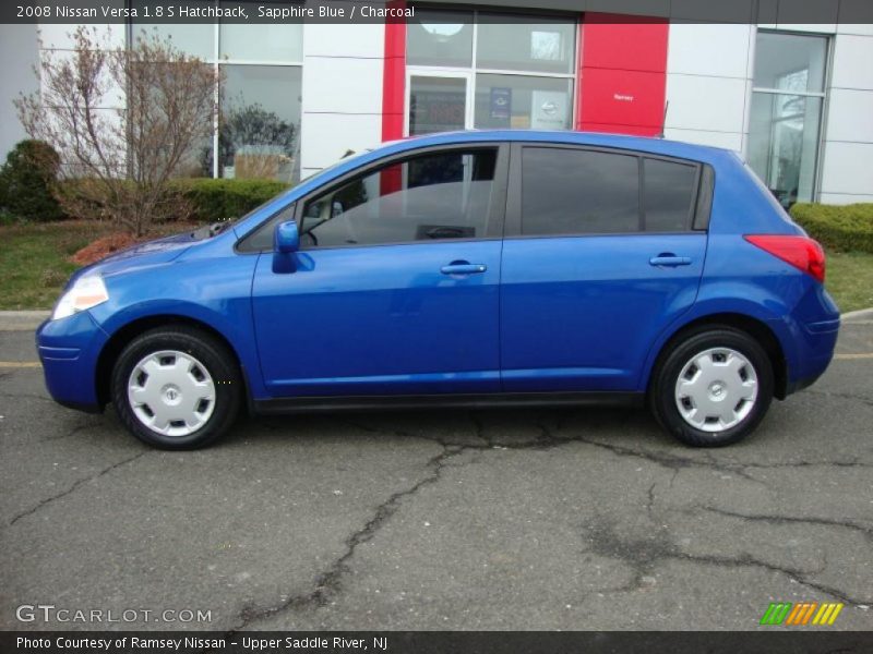 Sapphire Blue / Charcoal 2008 Nissan Versa 1.8 S Hatchback