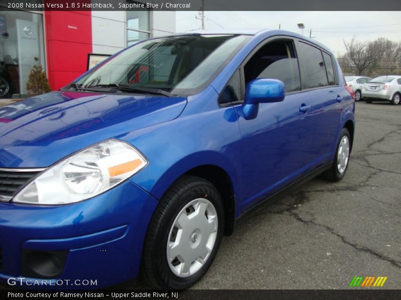 Sapphire Blue / Charcoal 2008 Nissan Versa 1.8 S Hatchback
