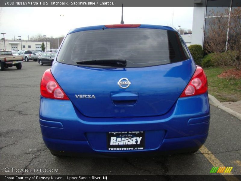 Sapphire Blue / Charcoal 2008 Nissan Versa 1.8 S Hatchback