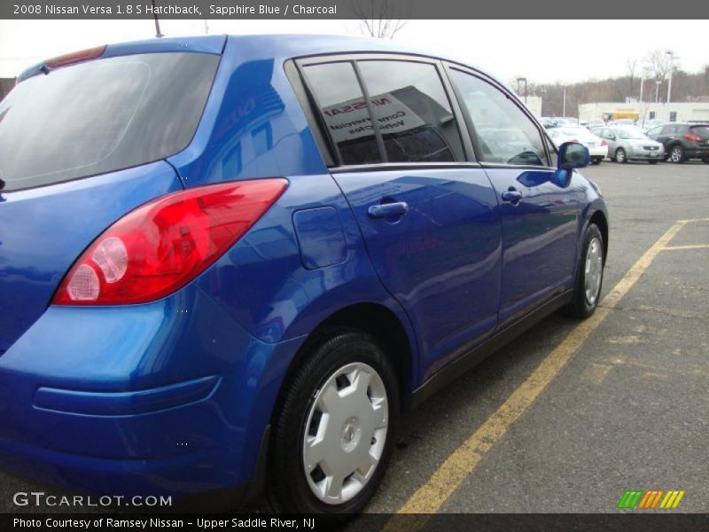 Sapphire Blue / Charcoal 2008 Nissan Versa 1.8 S Hatchback