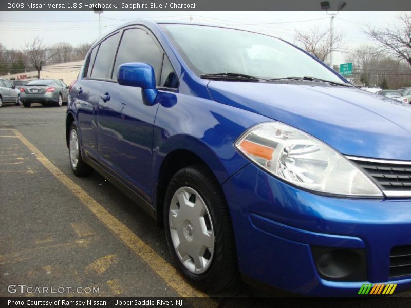 Sapphire Blue / Charcoal 2008 Nissan Versa 1.8 S Hatchback