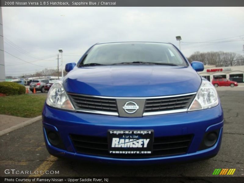 Sapphire Blue / Charcoal 2008 Nissan Versa 1.8 S Hatchback