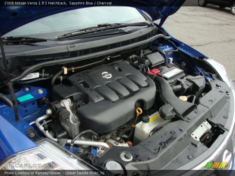 Sapphire Blue / Charcoal 2008 Nissan Versa 1.8 S Hatchback