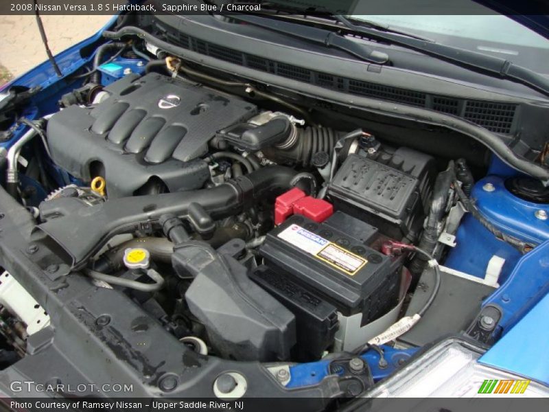 Sapphire Blue / Charcoal 2008 Nissan Versa 1.8 S Hatchback