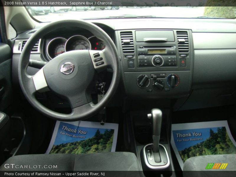 Sapphire Blue / Charcoal 2008 Nissan Versa 1.8 S Hatchback