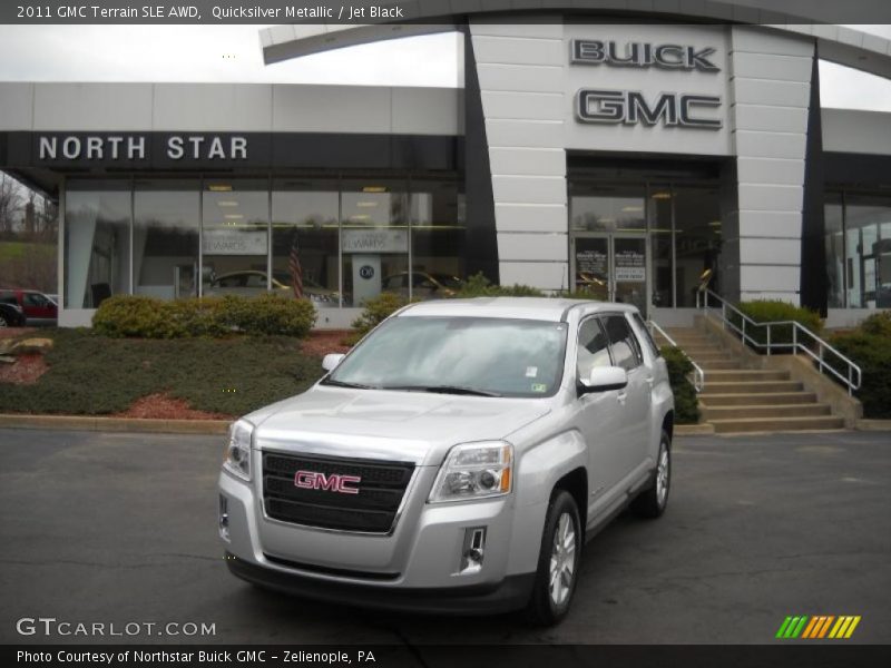 Quicksilver Metallic / Jet Black 2011 GMC Terrain SLE AWD