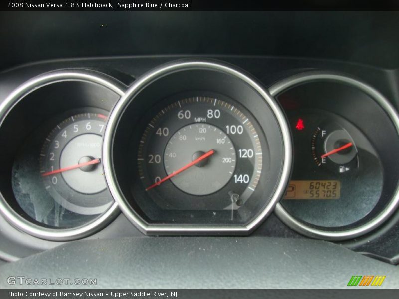 Sapphire Blue / Charcoal 2008 Nissan Versa 1.8 S Hatchback