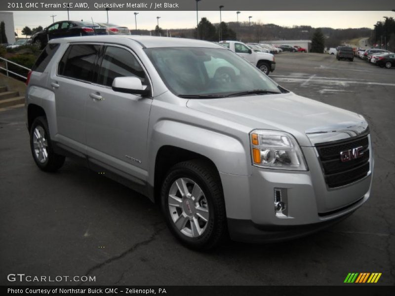 Quicksilver Metallic / Jet Black 2011 GMC Terrain SLE AWD